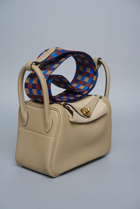 Hermes Mini Lindy in Trench Ghw (Brand New)