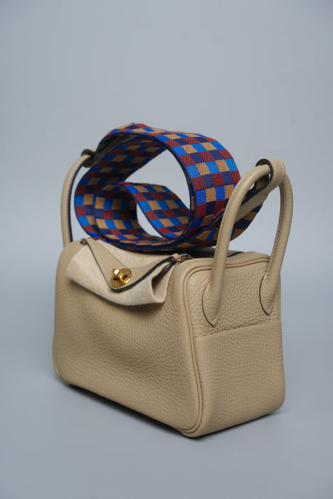 Hermes Mini Lindy in Trench Ghw (Brand New)