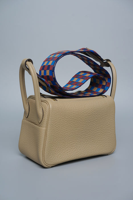 Hermes Mini Lindy in Trench Ghw (Brand New)