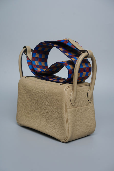 Hermes Mini Lindy in Trench Ghw (Brand New)