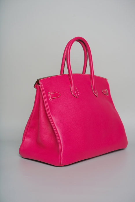 Hermes Birkin 35 in Rose Tyrien Epsom Phw