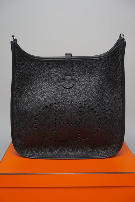 Hermes Evelyne 29 in Noir Phw (Brand New)