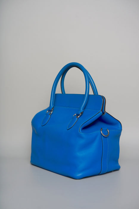 Hermes Toolbox 26 in Blue France Swift Phw