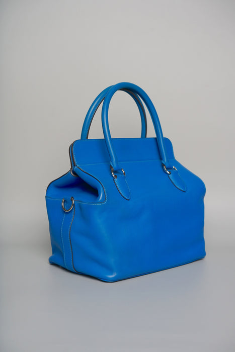 Hermes Toolbox 26 in Blue France Swift Phw