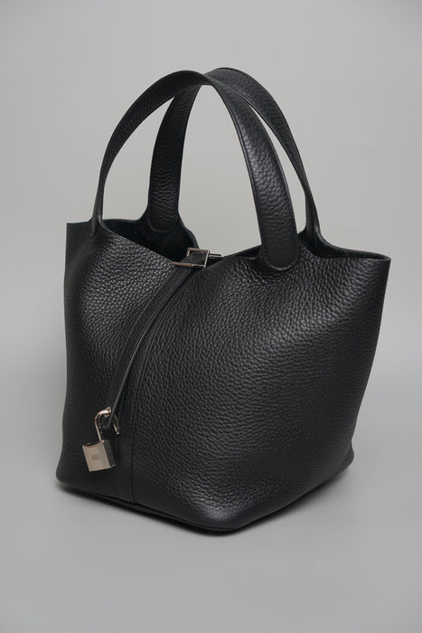 Hermes Picotin 22 in Noir Phw (Brand New)