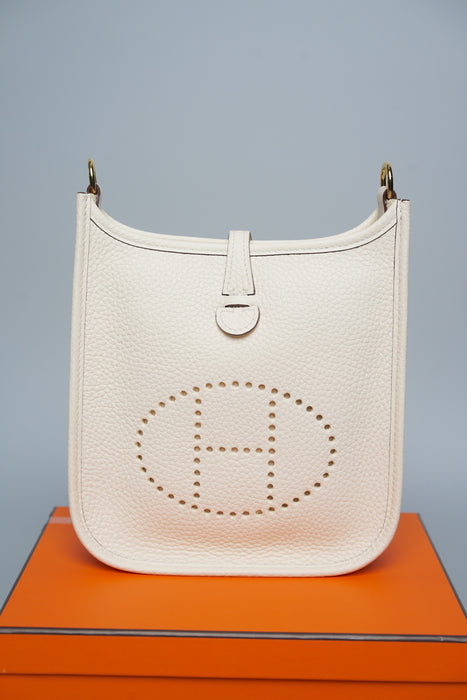 Hermes Mini Evelyne in Nata Ghw (Brand New)