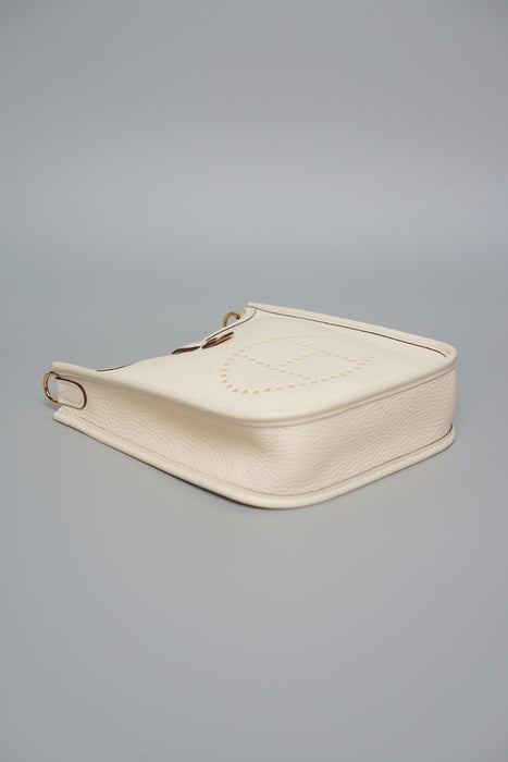 Hermes Mini Evelyne in Nata Ghw (Brand New)
