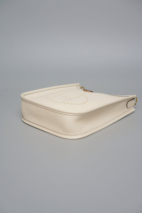 Hermes Mini Evelyne in Nata Ghw (Brand New)