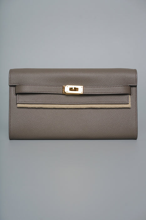 Hermes Kelly To Go in Gris Etain Ghw