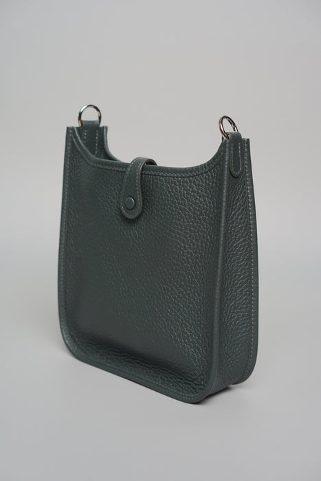 Hermes Mini Evelyne Short in Vert Mangrove Phw