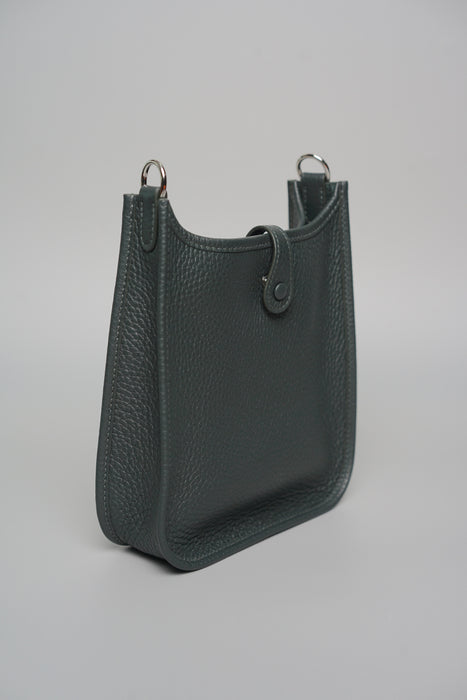 Hermes Mini Evelyne Short in Vert Mangrove Phw