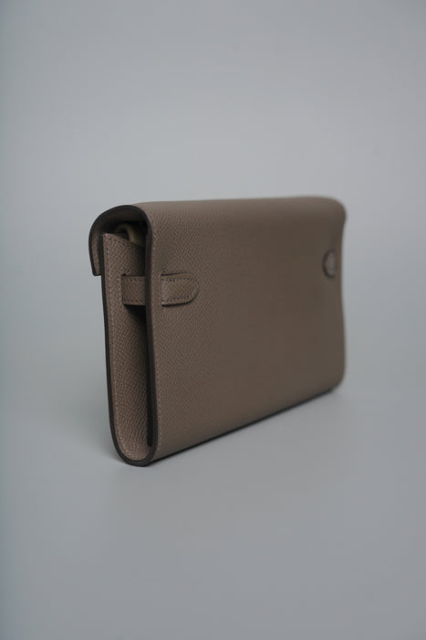 Hermes Kelly To Go in Gris Etain Ghw