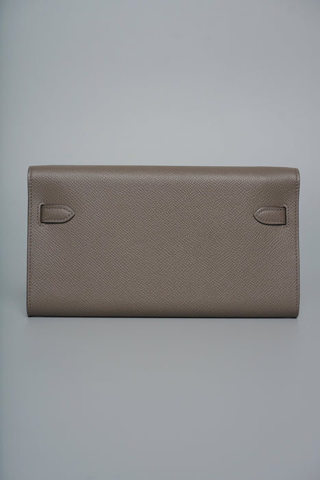 Hermes Kelly To Go in Gris Etain Ghw