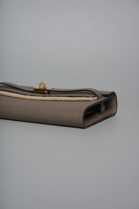 Hermes Kelly To Go in Gris Etain Ghw