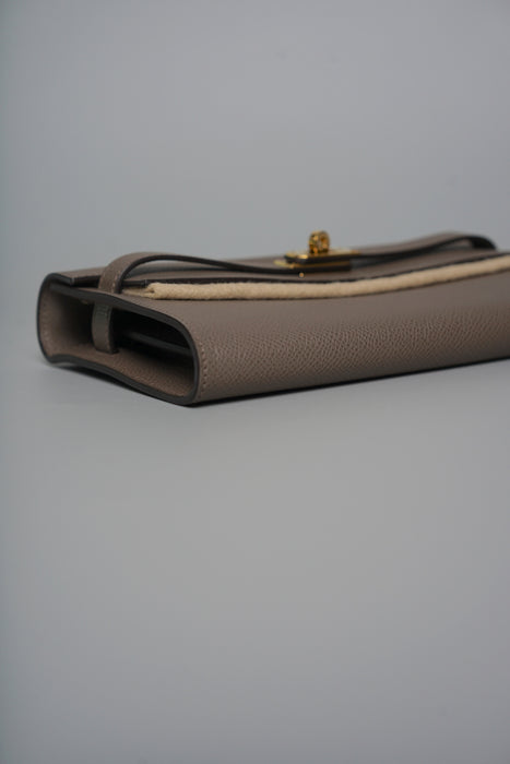 Hermes Kelly To Go in Gris Etain Ghw