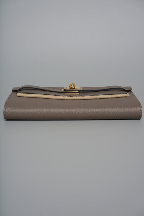Hermes Kelly To Go in Gris Etain Ghw