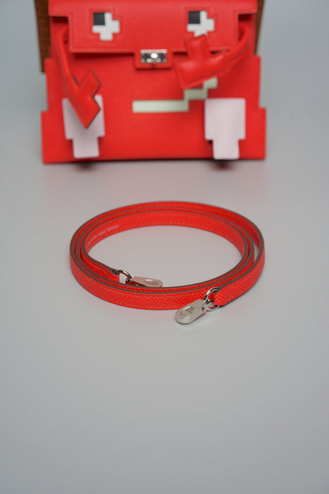 Hermes Kelly Dole Picto Touch Matte Alligator in Rose Texas/Mauve Pale/Vert Fizz/Gold Permabrass (Brand New)