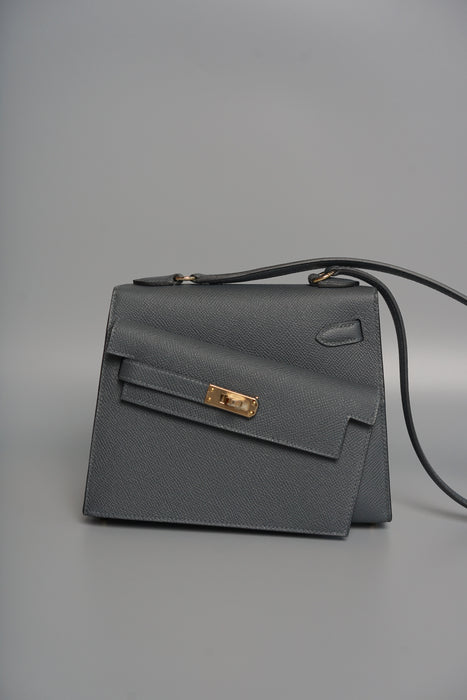 Hermes Kelly Desordre in Ardoise Epsom Permabrass