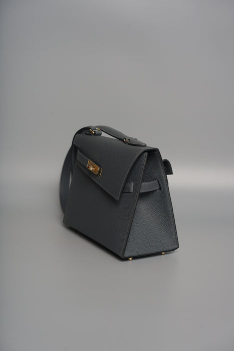 Hermes Kelly Desordre in Ardoise Epsom Permabrass