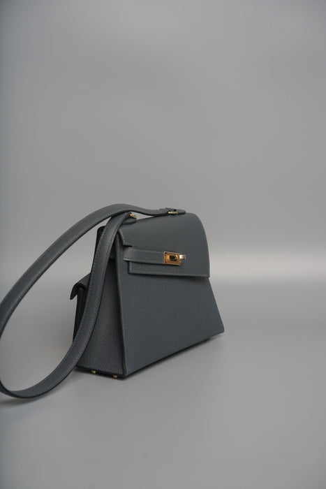 Hermes Kelly Desordre in Ardoise Epsom Permabrass