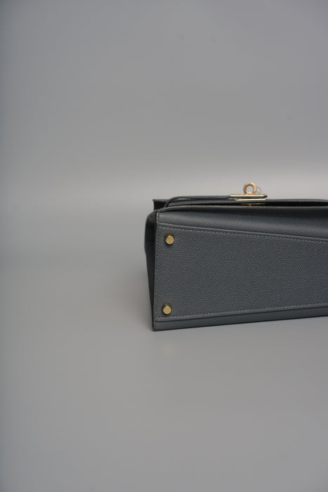 Hermes Kelly Desordre in Ardoise Epsom Permabrass