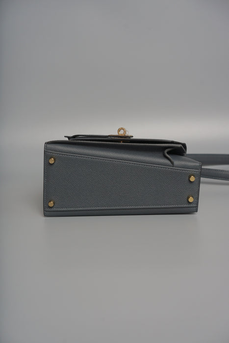 Hermes Kelly Desordre in Ardoise Epsom Permabrass