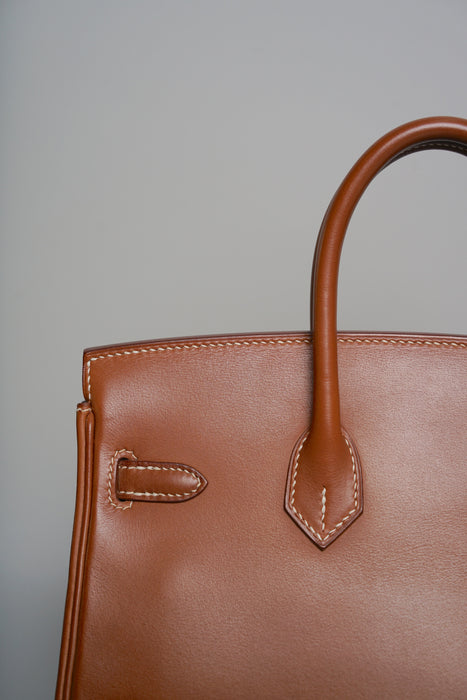 Hermes Birkin 25 in Smooth Barenia Ghw
