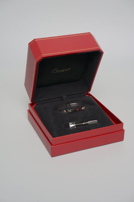 Cartier Love Bracelet Slim in Silver Size 15
