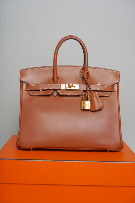 Hermes Birkin 25 in Smooth Barenia Ghw