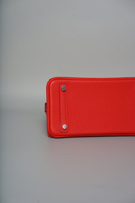 Hermes Birkin 25 in Rouge de Couer Togo Phw (Brand New)