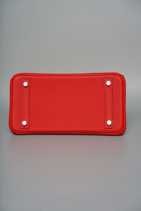 Hermes Birkin 25 in Rouge de Couer Togo Phw (Brand New)