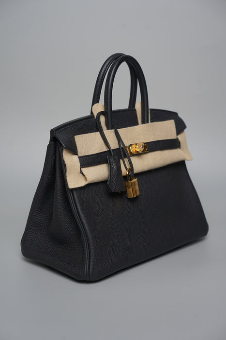 Hermes Birkin 25 in Black Togo Ghw (Brand New)