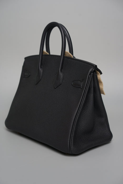 Hermes Birkin 25 in Black Togo Ghw (Brand New)