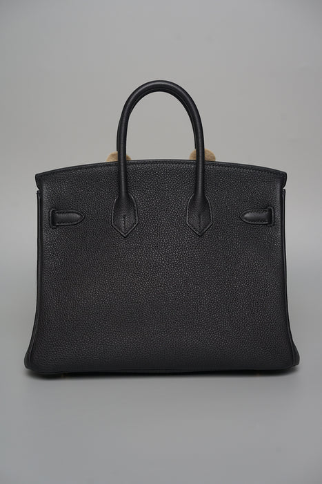 Hermes Birkin 25 in Black Togo Ghw (Brand New)