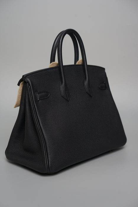 Hermes Birkin 25 in Black Togo Ghw (Brand New)