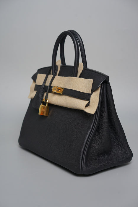 Hermes Birkin 25 in Black Togo Ghw (Brand New)