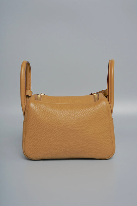 Hermes Mini Lindy in Biscuit Ghw