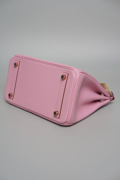 Hermes Birkin 25 in Mauve Sylvestre Swift Rghw