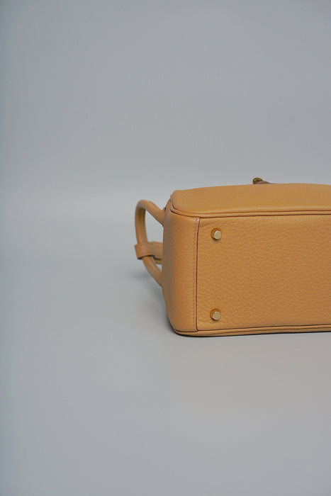 Hermes Mini Lindy in Biscuit Ghw