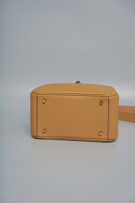 Hermes Mini Lindy in Biscuit Ghw