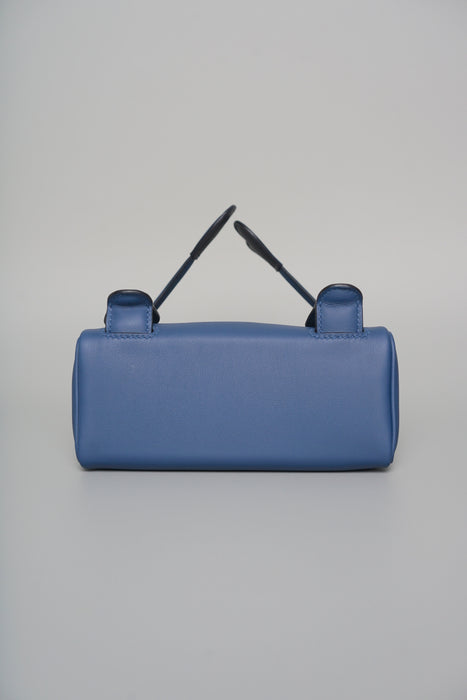 Hermes Kelly Doll in Blue Tie/Caban Phw (Brand New)