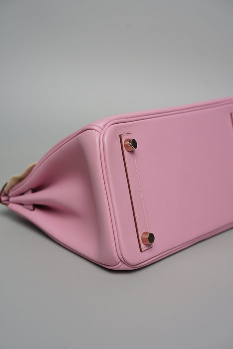 Hermes Birkin 25 in Mauve Sylvestre Swift Rghw