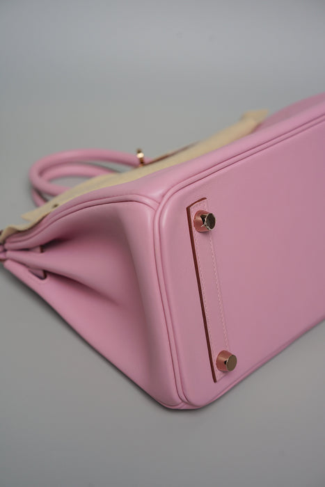 Hermes Birkin 25 in Mauve Sylvestre Swift Rghw