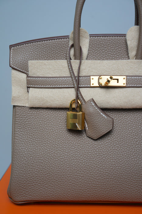Hermes Birkin 25 in Etoupe Togo Ghw (Brand New)