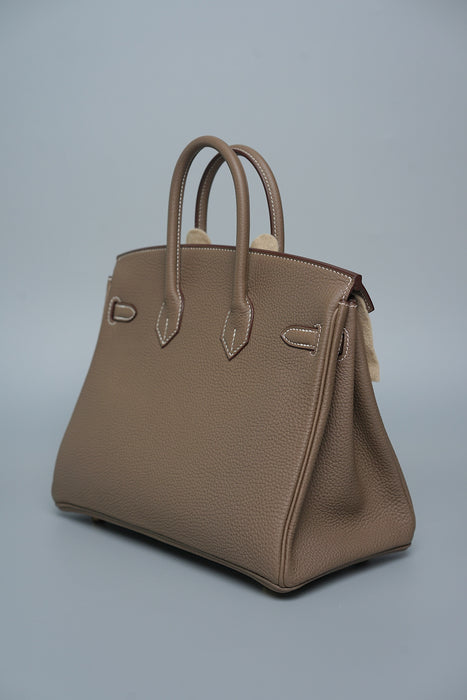 Hermes Birkin 25 in Etoupe Togo Ghw (Brand New)