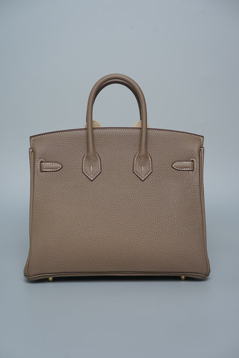 Hermes Birkin 25 in Etoupe Togo Ghw (Brand New)