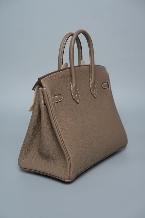 Hermes Birkin 25 in Etoupe Togo Ghw (Brand New)