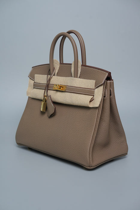 Hermes Birkin 25 in Etoupe Togo Ghw (Brand New)