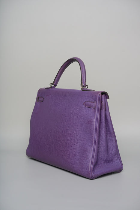 Hermes Kelly 32 in Ultraviolet Togo Phw