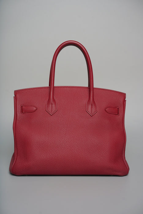 Hermes Birkin 30 in Rouge Grenat Togo Ghw